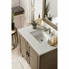 James Martin Vanities Portland 36in Single Vanity Whitewashed Walnut w/ 3 CM Eternal Jasmine Pearl Quartz Top 620-V36-WW-3EJP